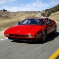 BMW m1 supercar onthe track