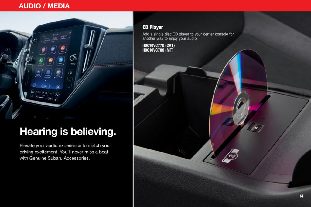 Only Two New Cars In America Still Offer A CD Player, And Both Are Subarus