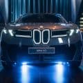 BMW iX3 front three-quarter view at BMW Romania — The new Neue Klasse SUV during its Romanian debut.