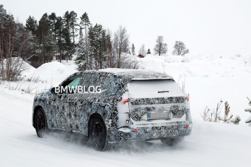 2028 BMW IX1 NB5 SPY PHOTOS rear end